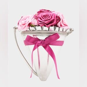 Betsey Johnson KITSCH SOMETHIN NEW BOUQUET CROSSBODY PINK